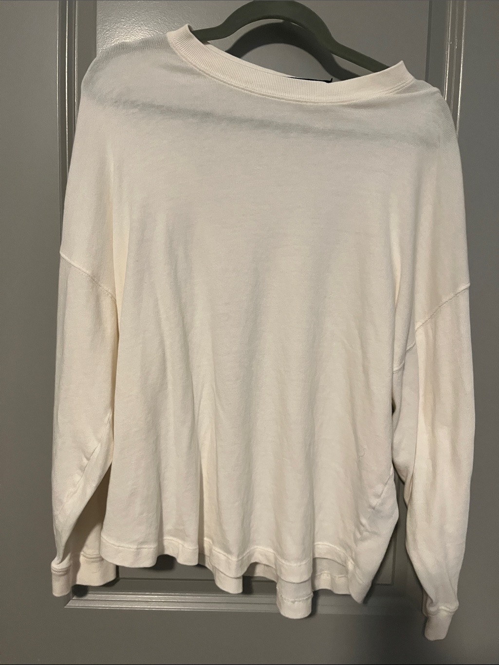 Jenni Kayne Women's Lightweight Long Sleeve Crewneck Top - White